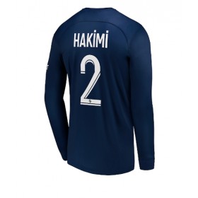 Herren Fußballbekleidung Paris Saint-Germain Achraf Hakimi #2 Heimtrikot 2022-23 Langarm